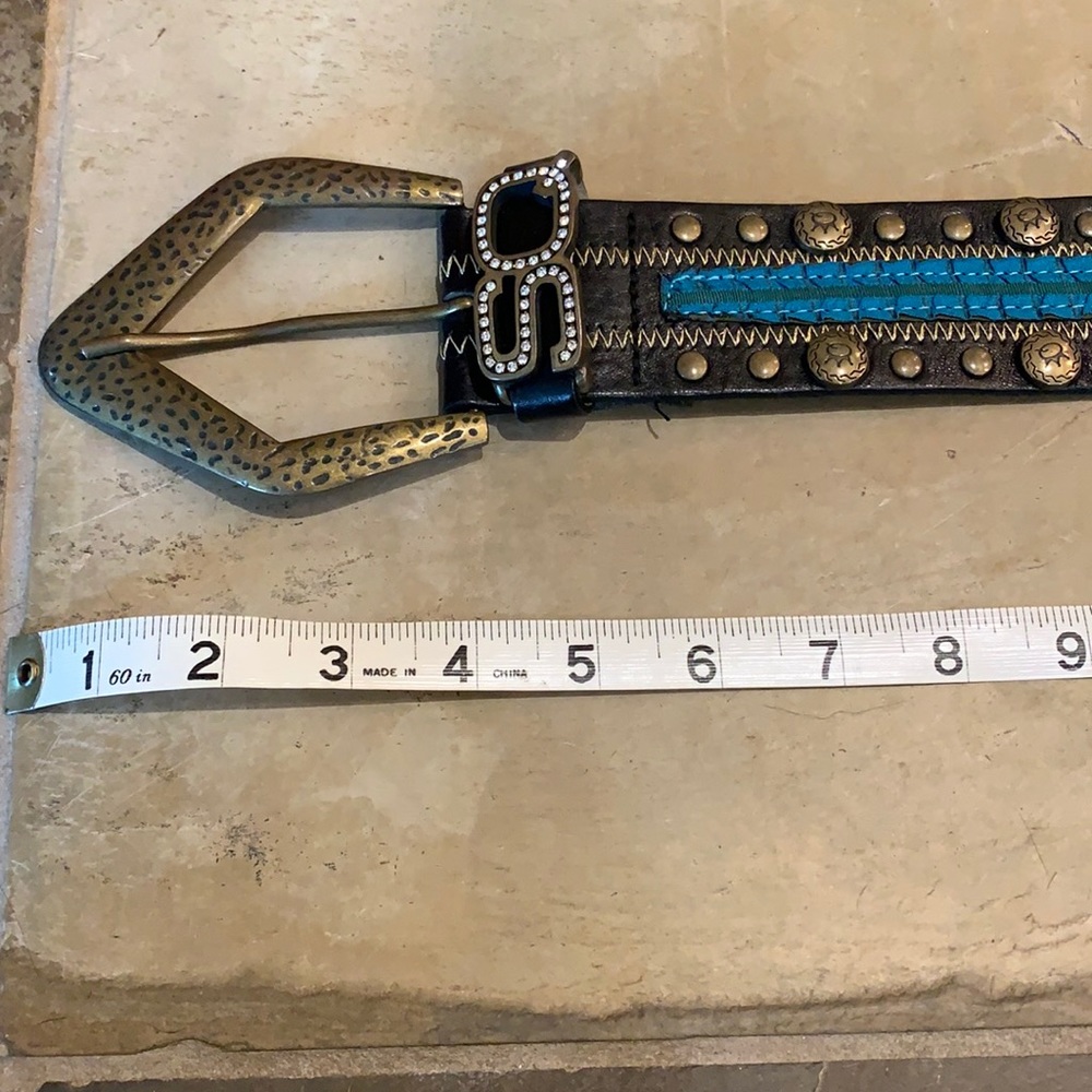 Save the Queen size small leather belt